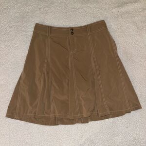 Athleta Women’s Tan Athletic Ruffle Golf Tennis Skort Size 6 EUC